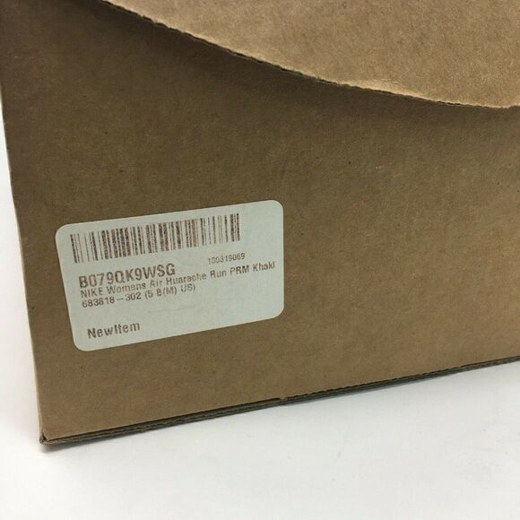 Nike Women's Sneakers Green Size 5 Air Huarche Run 2017 PRM Python Khaki 683818 - Picture 10 of 10